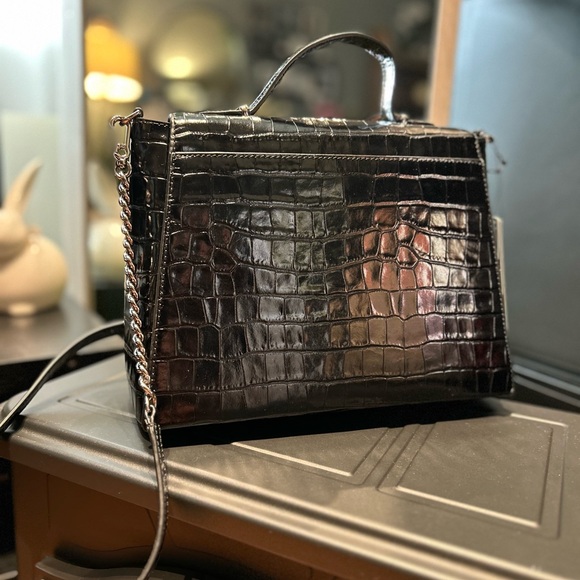 KARL LAGERFELD PARIS CHARLOTTE SATCHEL HANDBAG/CROSSBODY NWT $398 - Picture 6 of 13